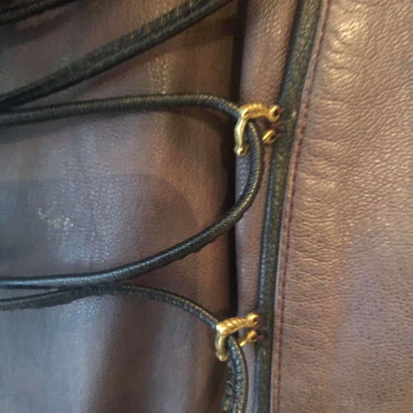 Small Womens Purple goat leather Jacket - Picture 4 of 6